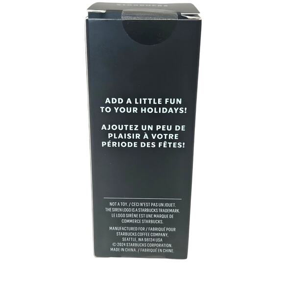 Starbucks 2024 Dark Navy Blue Gemstone Cold Cup Tumbler Keychain New & Sealed - Picture 5 of 5